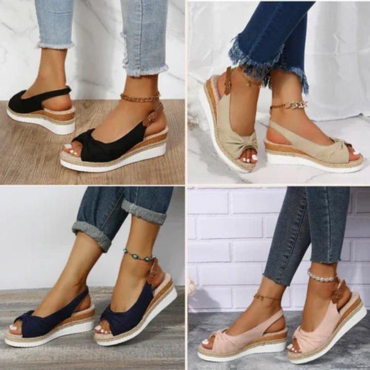 đ„Sista dagen för 40% rabatt - Espadrille Wedge Sandals för kvinnor