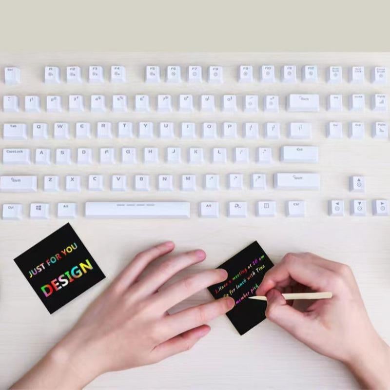 đ
Julklapp 49%OFF-ă100 st/1 SetăDIY Rainbow Magic Scratch Paper Art Set