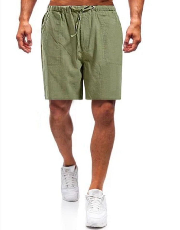 (đ2024 nyĂ„rsreađ)Lösa casual shorts i linne för mĂ€n
