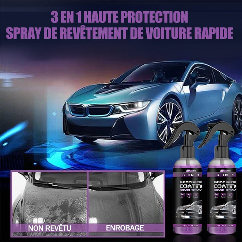 3 i 1 Spray för snabb billackering med högt skydd