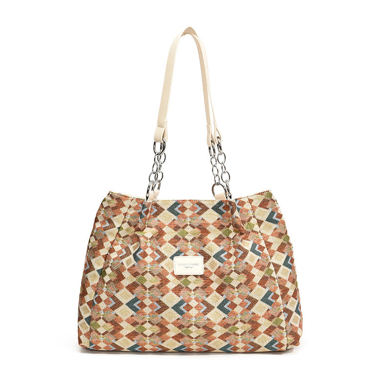 đ 50% RABATT NU! đ Dam Elegant HandvĂ€ska â Stor Kapacitet, Leopardprint & MĂ„ngsidig â Rymlig Tote För Arbete, Pendling & Vardagsliv âš