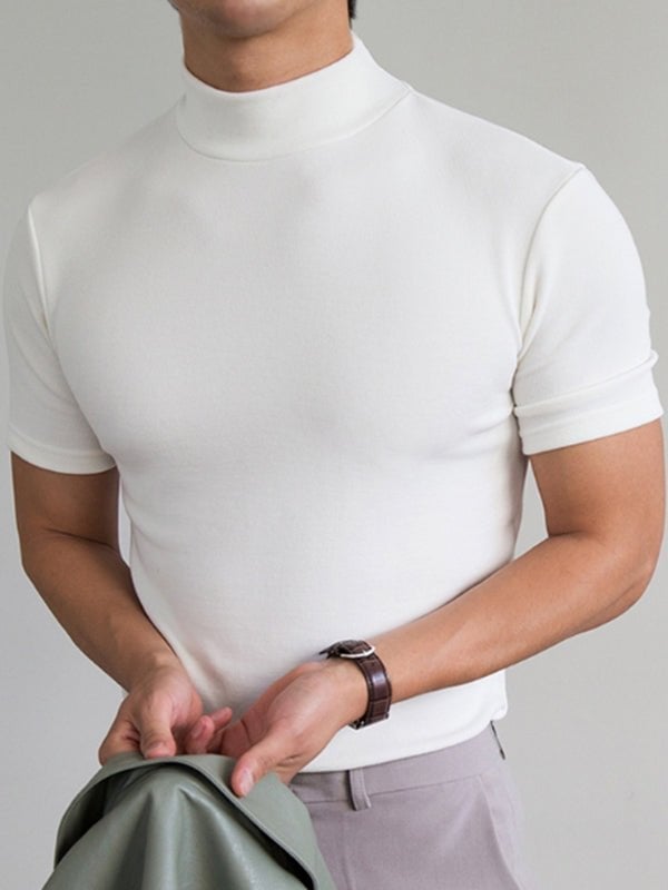 đ2024 nyĂ„r Hot SaleđHög hals Slim Fit T-shirt för mĂ€n-BUY 3 FĂ
GRATIS FRAKT
