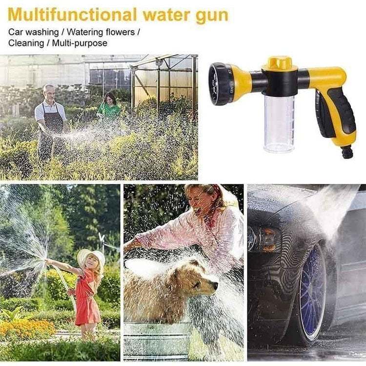 đ„8-hastighets multifunktionell vattenpistol för spolning