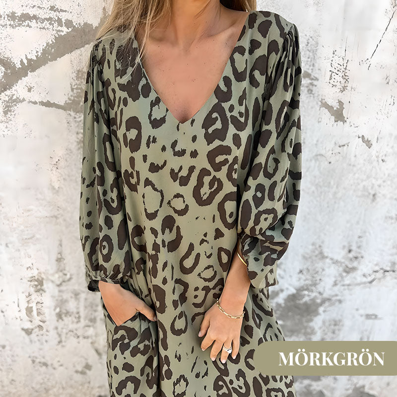 Safari Chic Leopardklänning