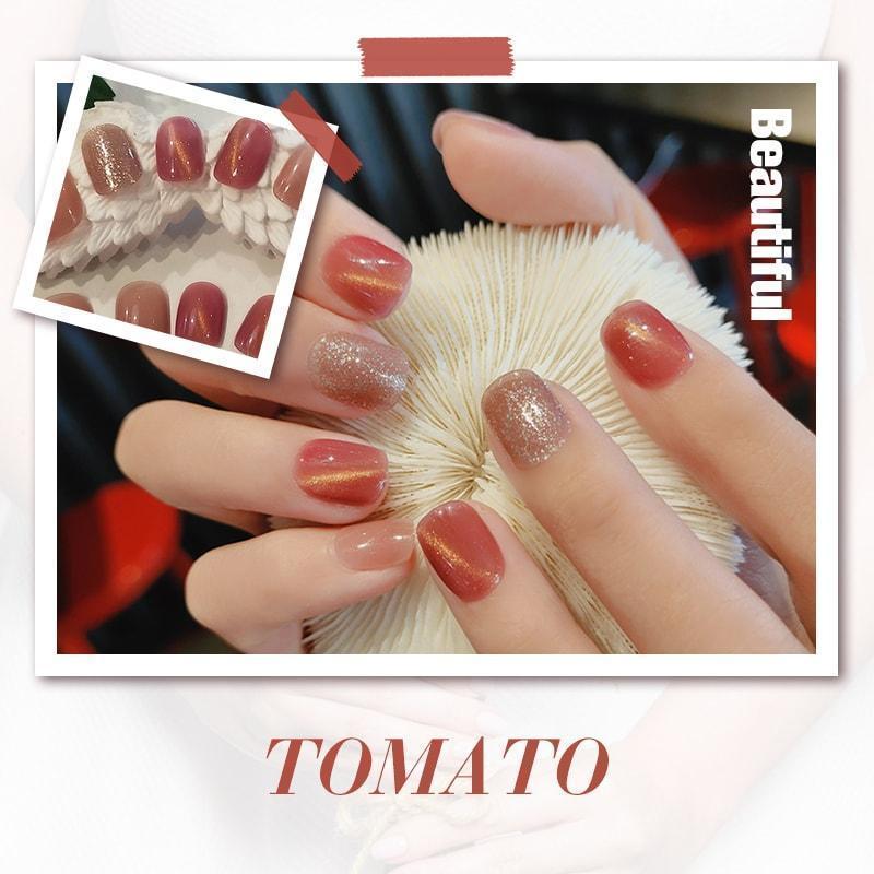 đ„Mystiskt kattögon-nagelplĂ„ster med gelĂ©gummi (24 st)