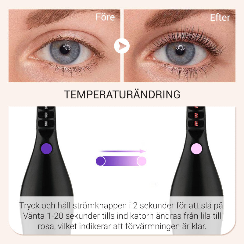 2024 Uppvärmd ögonfransböjare för långvarig naturlig böjning