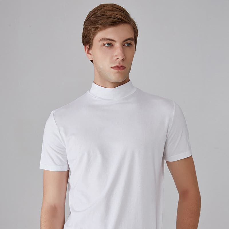 đ2024 nyĂ„r Hot SaleđHög hals Slim Fit T-shirt för mĂ€n-BUY 3 FĂ
GRATIS FRAKT