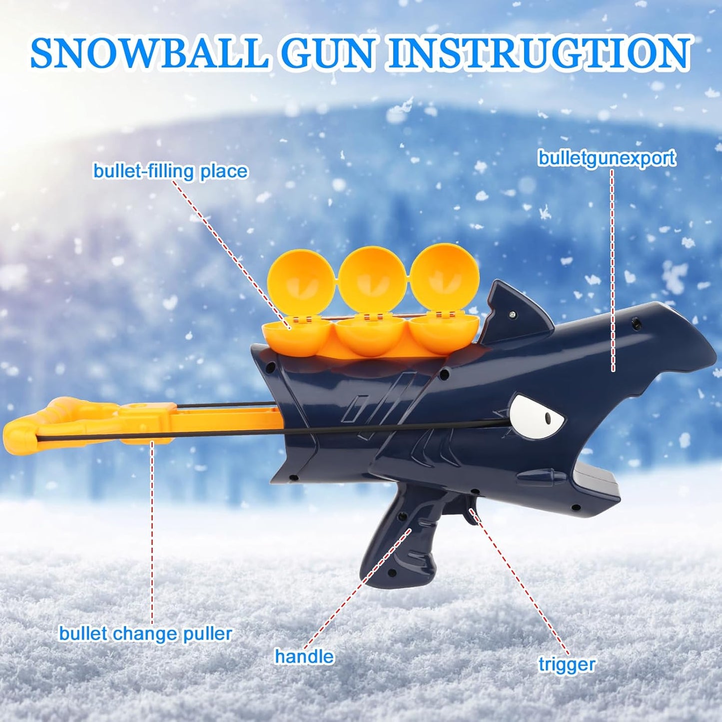 đ„49% OFFđ2025 Shark Snowball Launcher