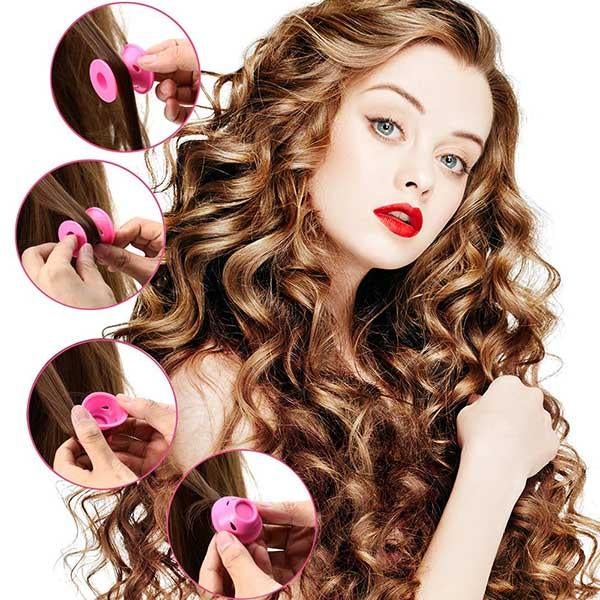 ✨ TopCurls papiljotter för hår - Ingen skada på håret(10 st)