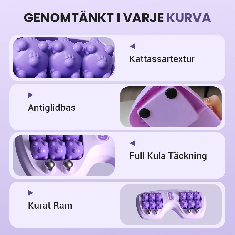 Bärbar Dubbelrad Fotmassagerulle