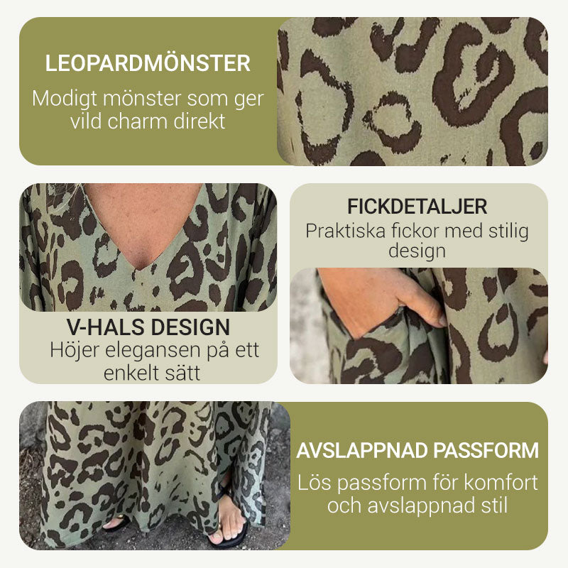 Safari Chic Leopardklänning