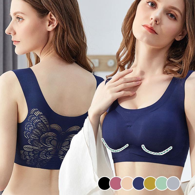 đ„Sista dagen Köp 1 och fĂ„ 2 gratis đ„ Ultratunn Plus Size Ice Silk Comfort-bh