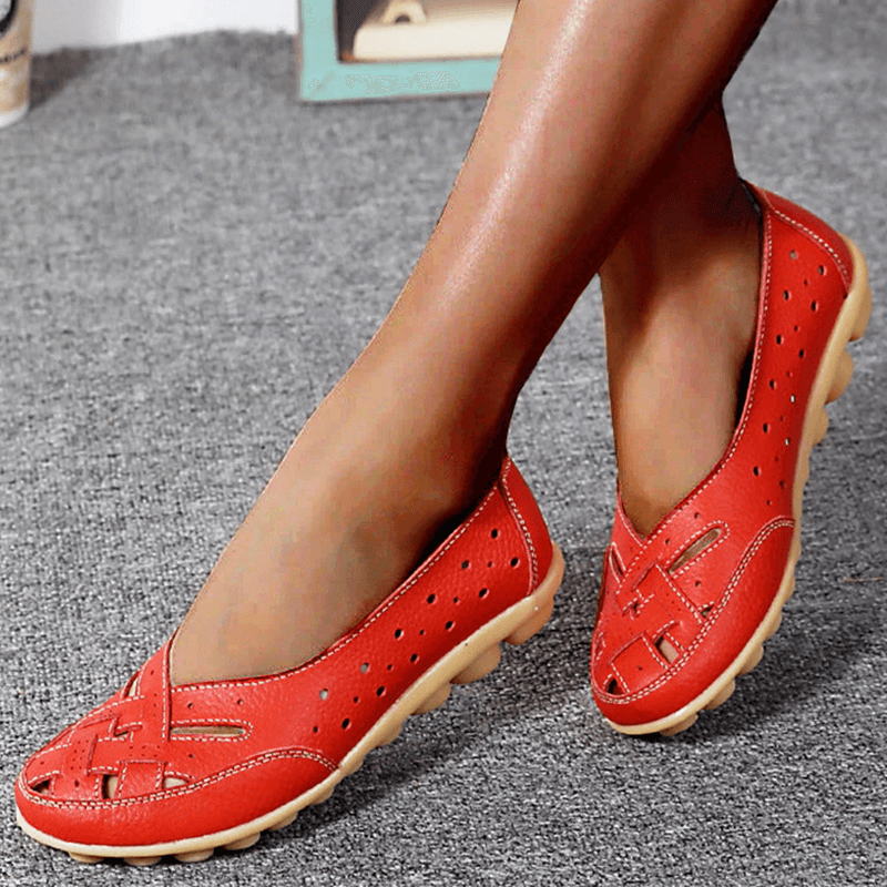 🔥49% RABATT - Ortopediska Loafers i andningsbart läde