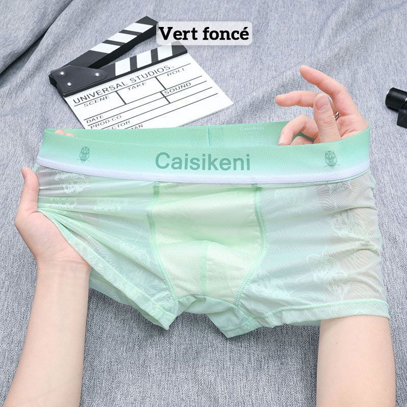 Svalkande, andningsaktiva boxershorts med elastisk midjeresår för män