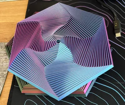 🔥Fraktal Fidget Hexagon