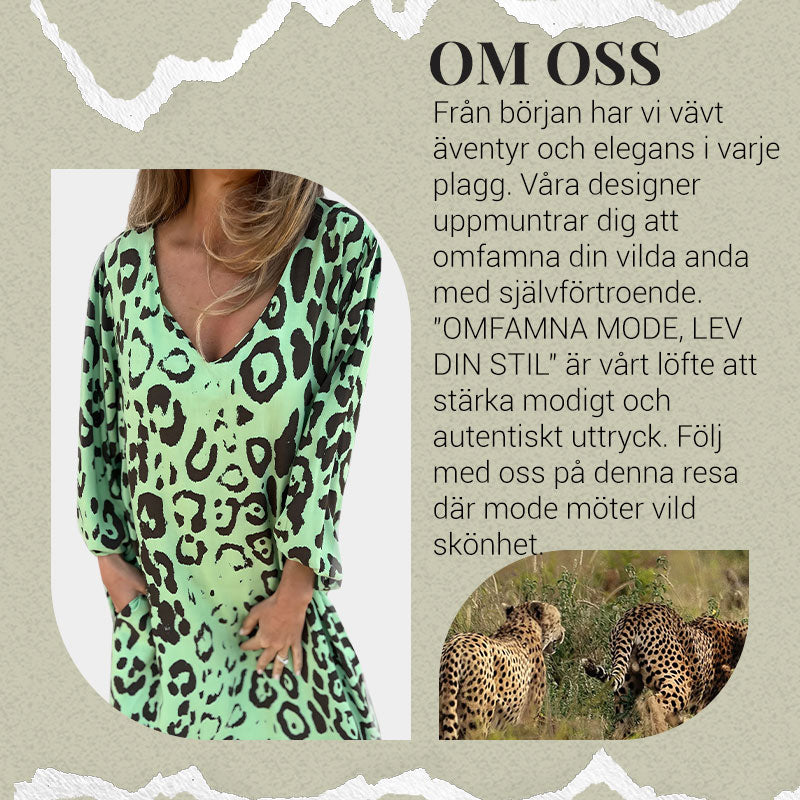 Safari Chic Leopardklänning