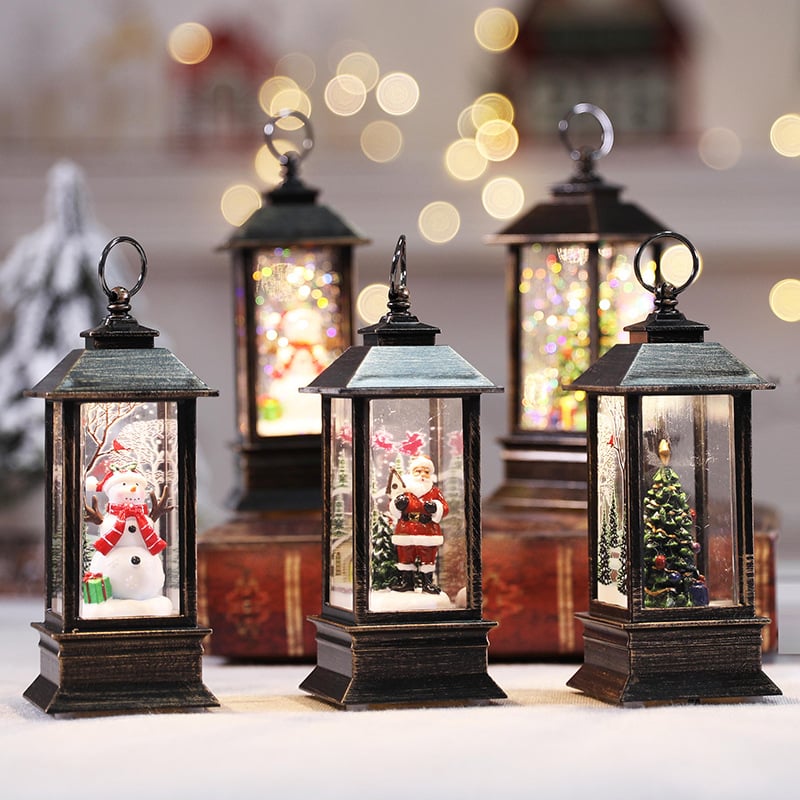 🎁Färg LED-julkristallbelysning