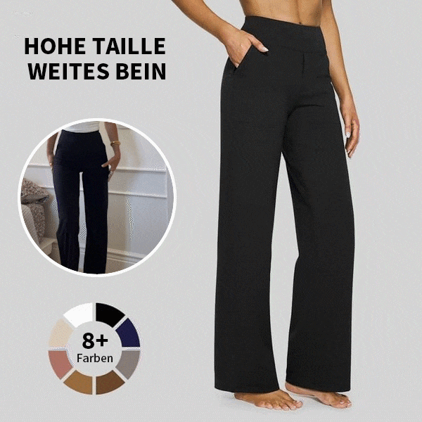 đ Sista dagen 49% rabatt đ„ Löst sittande byxor med hög midja för affĂ€rsmĂ€ssig fritid och yogabyxor