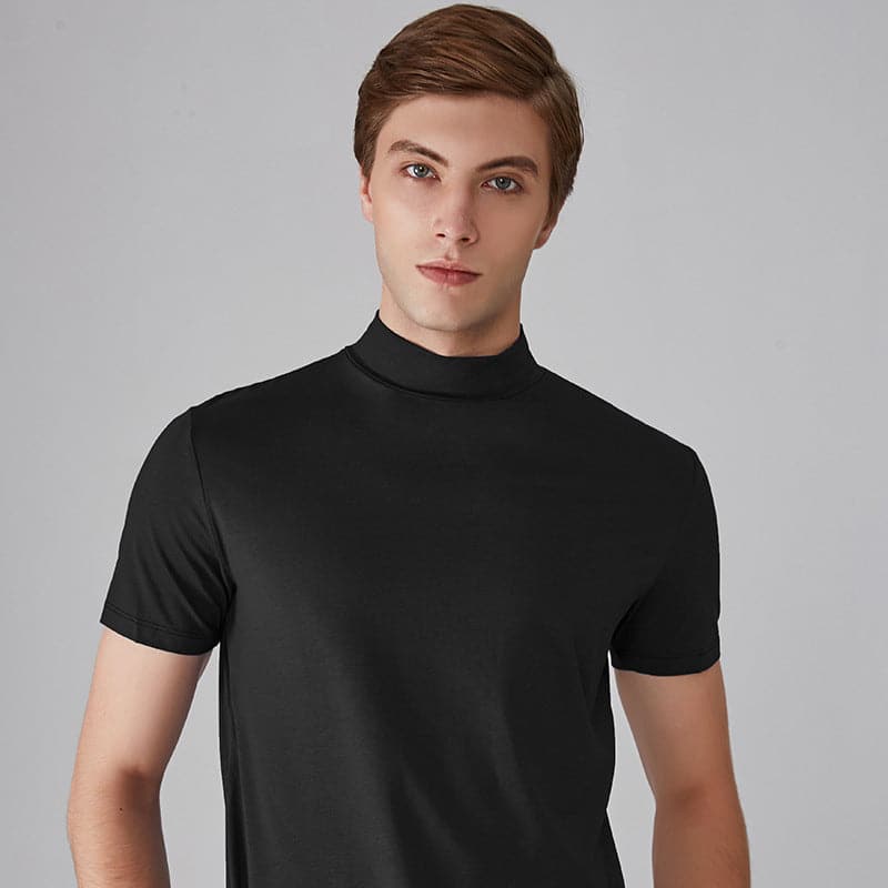 đ2024 nyĂ„r Hot SaleđHög hals Slim Fit T-shirt för mĂ€n-BUY 3 FĂ
GRATIS FRAKT