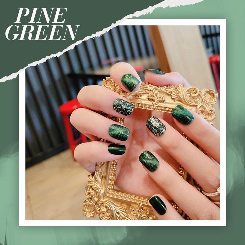 đ„Mystiskt kattögon-nagelplĂ„ster med gelĂ©gummi (24 st)
