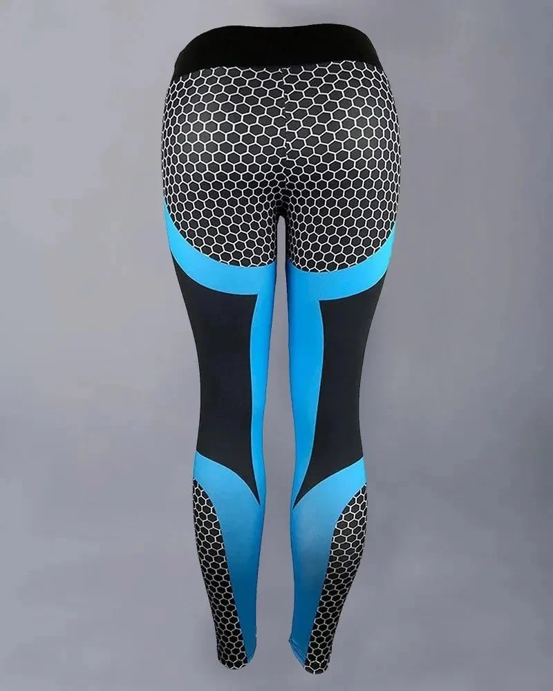 🍑Colorblock Butt Lifting Sportleggings med hög midja