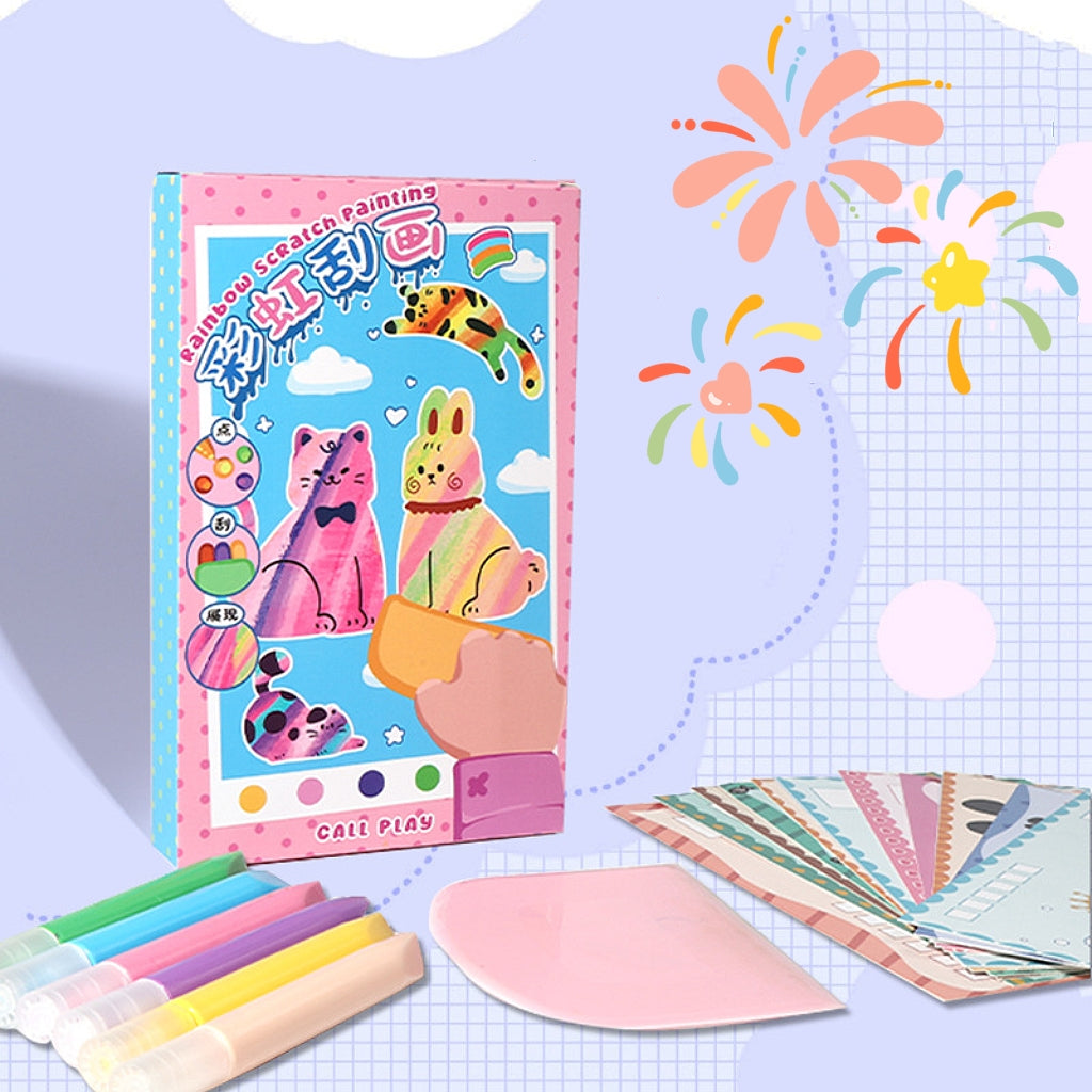 đ
20 delar/uppsĂ€ttning DIY Rainbow Scratch Artđ