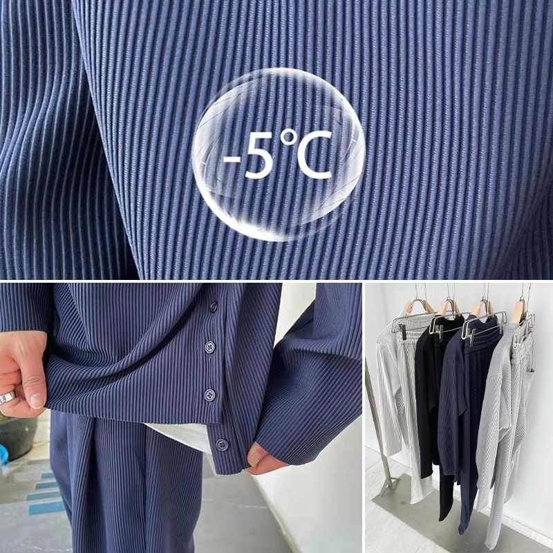 Mäns lösa fashionabla långärmade 2-delade set (50% rabatt)
