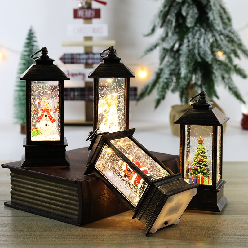🎁Färg LED-julkristallbelysning