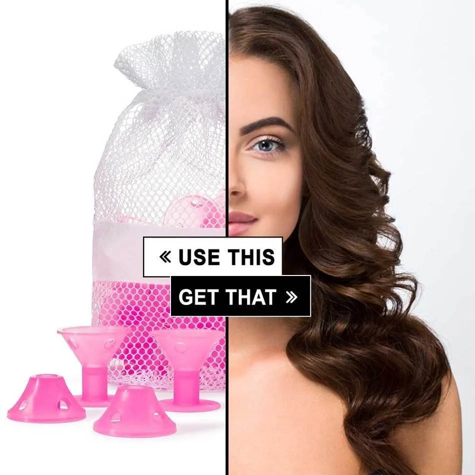 ✨ TopCurls papiljotter för hår - Ingen skada på håret(10 st)