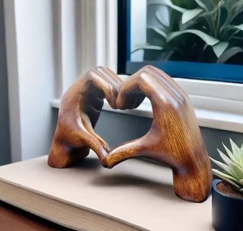 ⏰Sista dagens utförsäljning 49% rabatt💕 Hjärtstaty