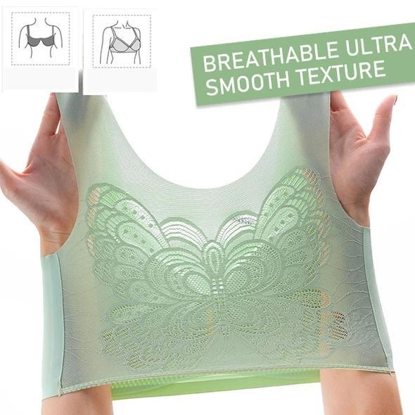 đ„Sista dagen Köp 1 och fĂ„ 2 gratis đ„ Ultratunn Plus Size Ice Silk Comfort-bh