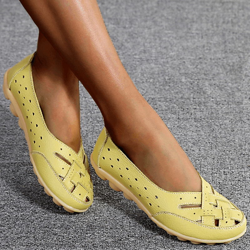 🔥49% RABATT - Ortopediska Loafers i andningsbart läde