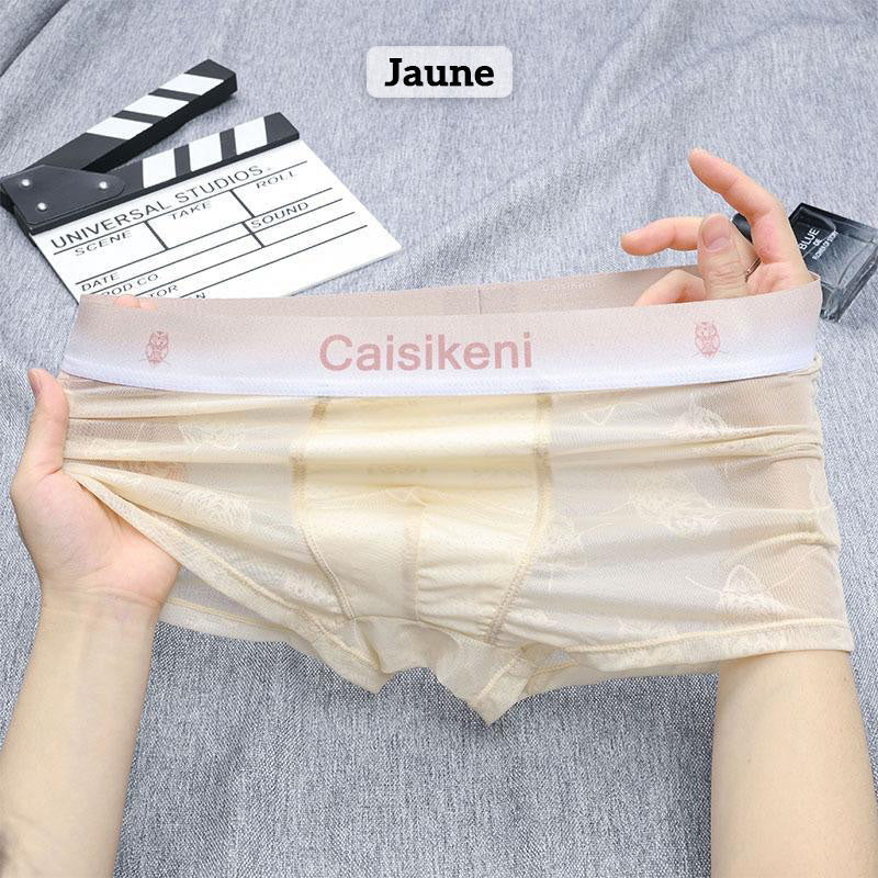 Svalkande, andningsaktiva boxershorts med elastisk midjeresår för män