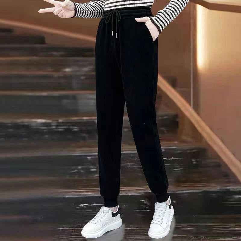 🔥Varm försäljning 🔥 Joggerbyxor för kvinnor med varm plysch Corduroy (50% OFF)