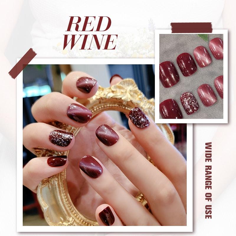 đ„Mystiskt kattögon-nagelplĂ„ster med gelĂ©gummi (24 st)