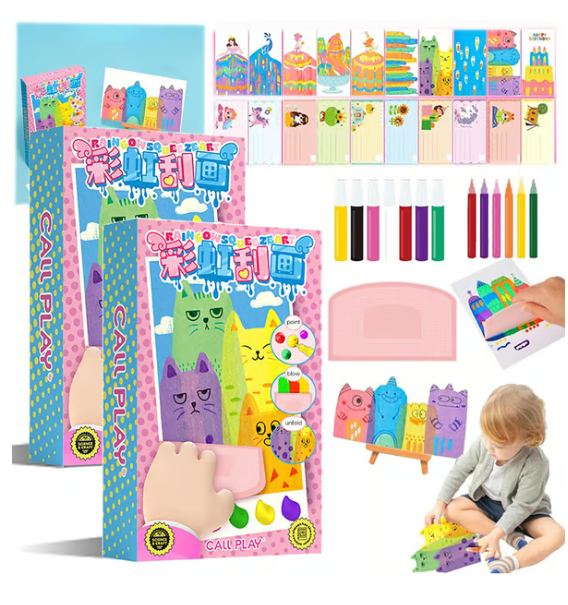 đ
20 delar/uppsĂ€ttning DIY Rainbow Scratch Artđ