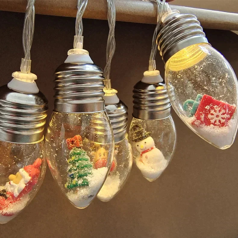 đJul Led Wishing Ball String Lights Dekorationer
