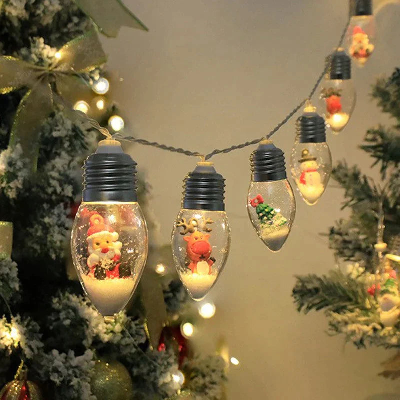 đJul Led Wishing Ball String Lights Dekorationer