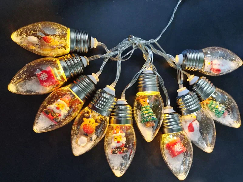 đJul Led Wishing Ball String Lights Dekorationer