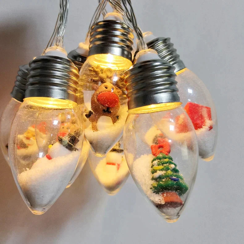 đJul Led Wishing Ball String Lights Dekorationer