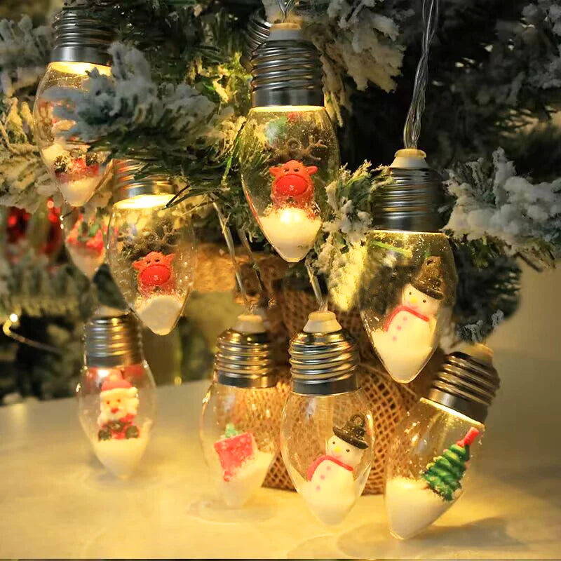 đJul Led Wishing Ball String Lights Dekorationer
