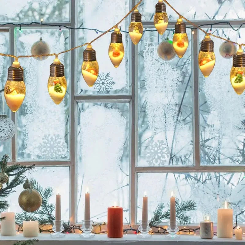đJul Led Wishing Ball String Lights Dekorationer