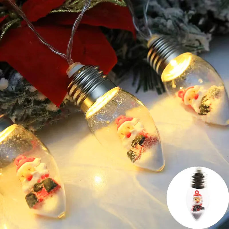 đJul Led Wishing Ball String Lights Dekorationer