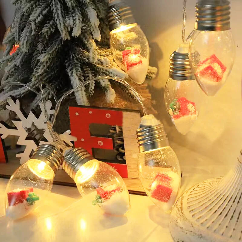 đJul Led Wishing Ball String Lights Dekorationer