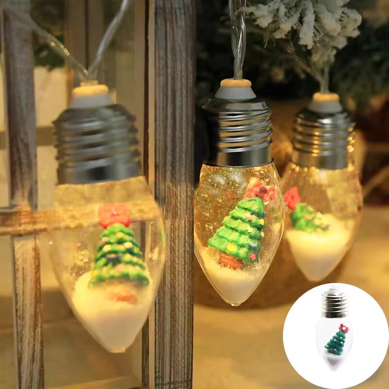 đJul Led Wishing Ball String Lights Dekorationer