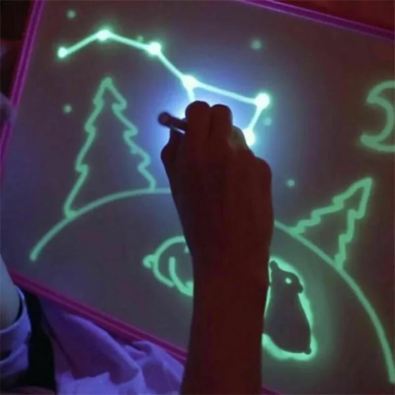 Magisk LED-ljusritplatta - frigör barnens kreativitet!☀