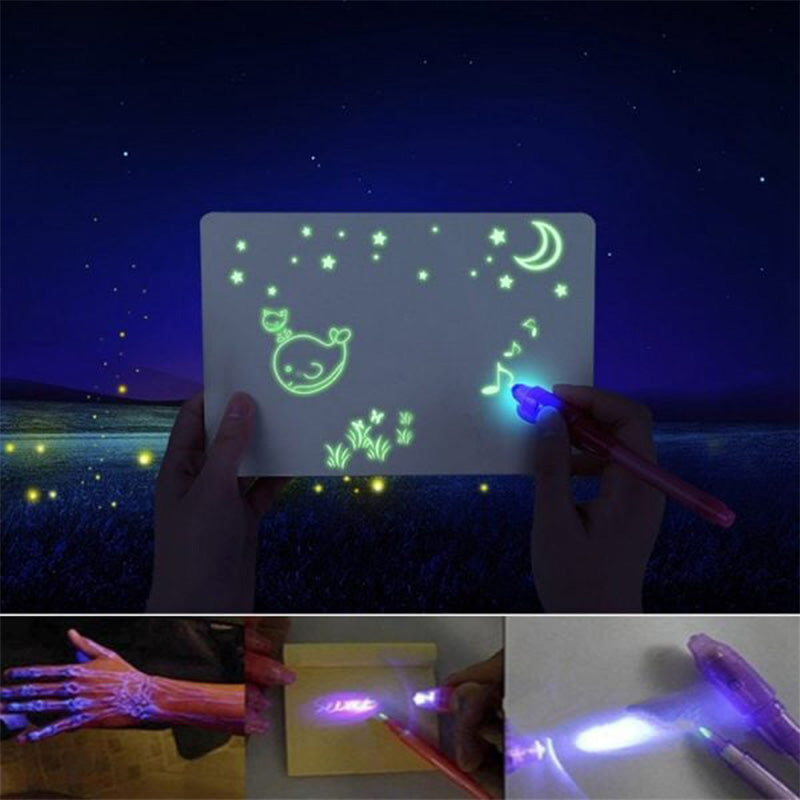 Magisk LED-ljusritplatta - frigör barnens kreativitet!☀