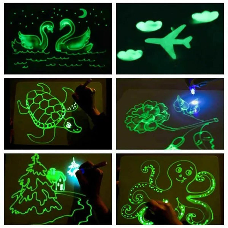 Magisk LED-ljusritplatta - frigör barnens kreativitet!☀