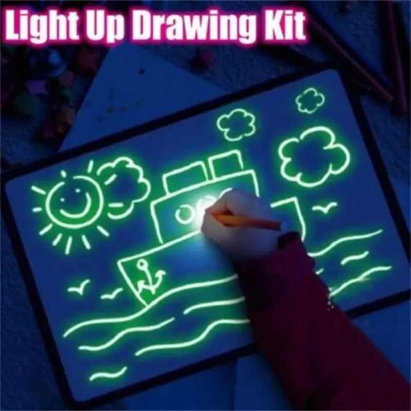 Magisk LED-ljusritplatta - frigör barnens kreativitet!☀