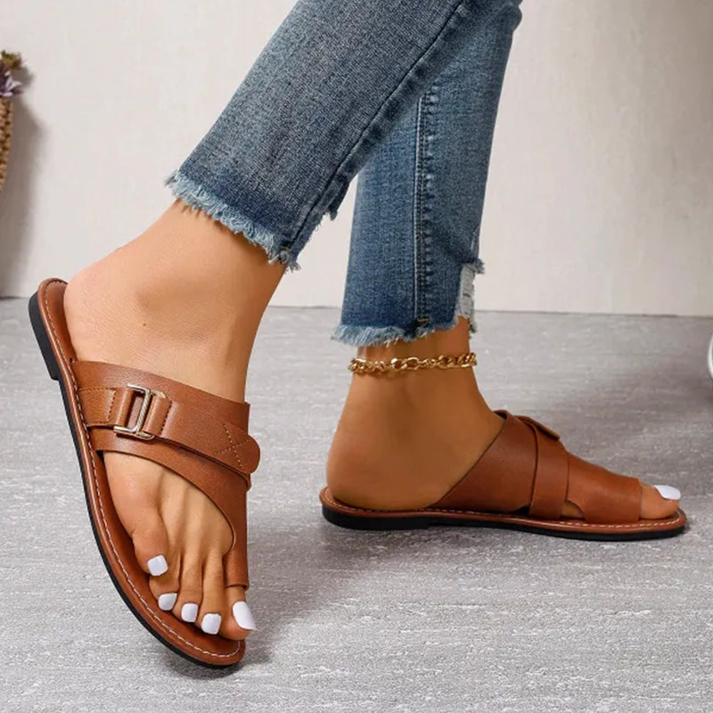 đ„Sista dagskampanj 70% OFFđ„ LĂ€tta ortopediska sandaler gjorda av premiumlĂ€der